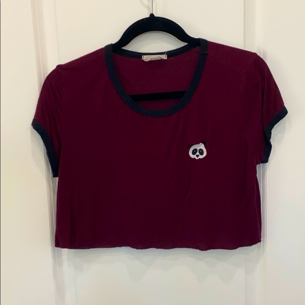 French pastry purple panda shirt